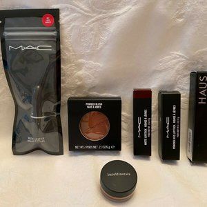 MAC Cosmetics & Bare Minerals & HAUS LOT! 6 items - lipsticks, powders, eye BNIP
